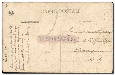 Deutscher Soldat, der Barmherzigkeit bittet — Krieg 1914-1915 — Au Verge, N° 41106 — Rückseite