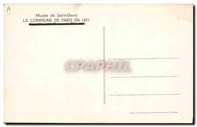 Os Espíritos — A Comuna de Paris em 1871 — Musée de Saint-Denis — Verso