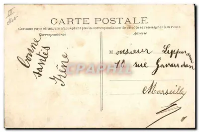 Beeld van Fallières — Door P.-E. Gaïraud, Beeldhouwer — Ch. M. — Achterkant