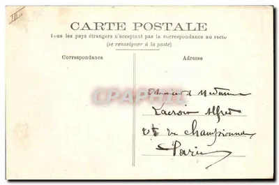 Sartheoise — Strój roboczy — Fotograf J. Beauregard, La Mée — Rewers