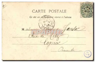 Les Sables d'Olonne — O País dos preços de beleza — Coleção G. D. de Nantes — Verso