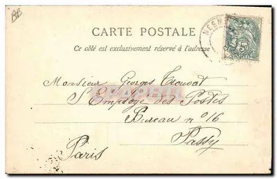 Tarjeta postal antigua Folklore Mareuil sur le Lay Estudio de tocados — Reverso
