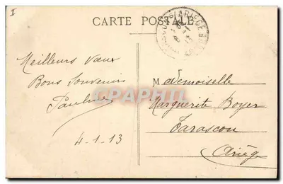 Grenoble — O Jardim dos Duques, a antiga torre e a rampa de rochedos — editor não identificado, número de série não visível — Verso