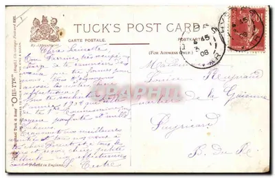 良い年 — クリスマスのポスター — Tuck's Post Card — 裏面