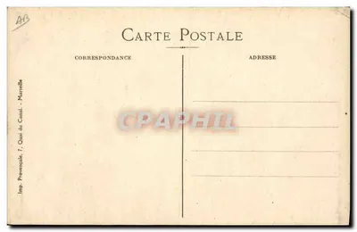 Soldat à cheval criant 'CHARGEZ !!!...' — caricature de Massébeuf — éditée par Imp. Provençale, Marseille — Rückseite