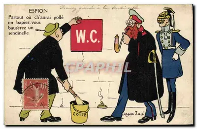 Espion — Partout où ch'aurai collé un papier, vous bauserez un sentinelle — Massout