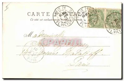 Cinq lapins autour d'un grand œuf de Pâques — éditeur N. W. H. — série 246 — Verso