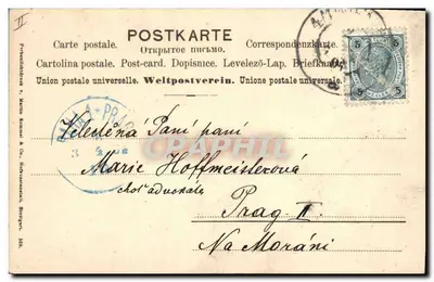 Paschekanjer — Veel geluk met Pasen! — uitgever V. Merlin Romei & Co., Stuttgart — Achterkant