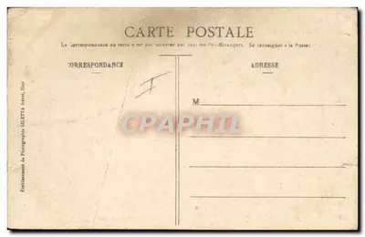 Tarjeta postal antigua Militaria Chasseurs Alpins — Reverso
