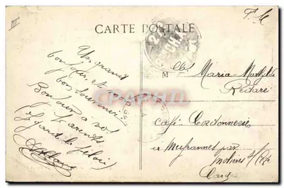 Alpine Jagers — Schietoefening op sneeuwparapet — A. Sauvaigo et Munier, Nizza, n°155 — Achterkant