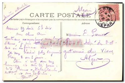Beeld van P.-E. Gairaud — Door P.-E. Gairaud, beeldhouwer — CH. M. — Achterkant