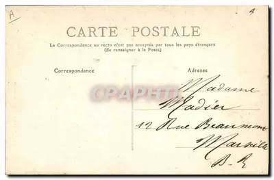 Studia czapek z Pontois — Grupa z Mothiâses — Pani Dupuy, 332 ulica Châlons, St-Maixent — Rewers
