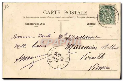 Coiffe de Vautebits, Rettannes, Menigoute, genaamd de Maleina (8e editie) — Chiché Liahourdin, Collectie A. Bourdeau, Parthenay — Achterkant