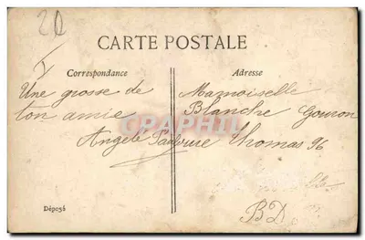 Meisje dat speelt met een wieltoestel — Uitgever E.L.D. n° 4884 — Achterkant