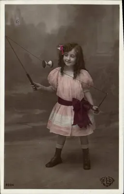 Girl Playing with a Yo-Yo — Publisher ELD, No. 4284