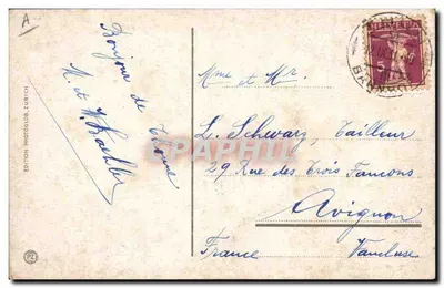 Alphornbläser — Alphornbläser — Édition Photoglos, Zurych — Rewers