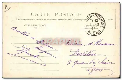 Musicisti arabi — J. Geisser, Alger, n° 128 — Verso