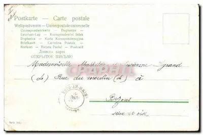 Fête de Pâques — Enfant et lapin avec œufs colorés — éditeur J. Kremer — Verso