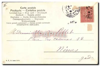 Crianças e coelhinho de Páscoa — Páscoa 1909 — P. F., B. Série 8105 — Verso