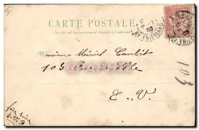 Rabbits — scène de jardin — éditeur : Maix & Cie, n° 103 — Verso