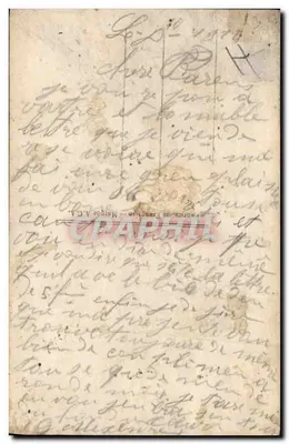 Bilhete postal antigo Militaria Caçadores Alpinos — Verso