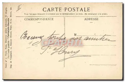 Champagne e Guillaume — caricatura satírica — Carte postale Fantaisie-Succès n°15 — Verso