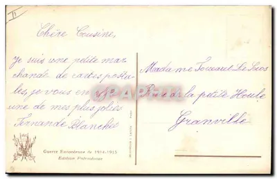 Soldats écrivant des lettres — D'après Simont et l'Illustration — n°2117 — Verso