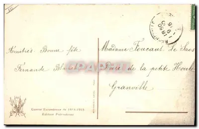 A carta do front — Aquele que a escreve — Segundo Simont e a Illustration, n° 2117 — Verso