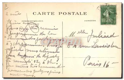Ligue Fraternelle dos Crianças da França — Paris — Editor C. Leandre, n° 1942 — Verso