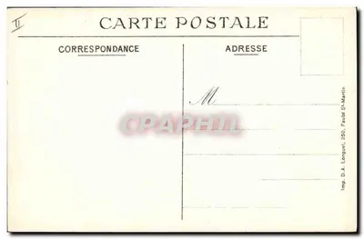 1914-1915 — ON NE PASSE PAS — Imp. D.A. Longuel, Faubt St-Martin — Verso