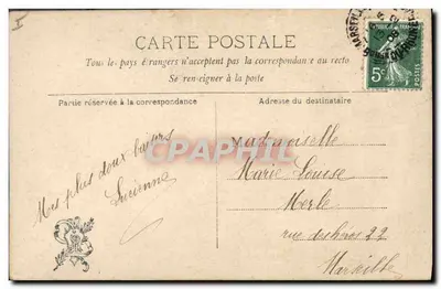 Mimi e seu cachorro — Salon 1905 — L. Lavrnut — S.I.P. 254 — Verso