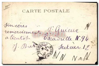 Deux femmes en costume traditionnel — scène de rue à Périgord — éditeur N.94 — Verso