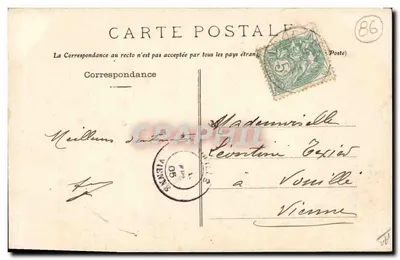 Ubrania kobiety z wsi — St-Léger-de-Montbrillais — Dando-Berry, Loudun - 310 — Rewers