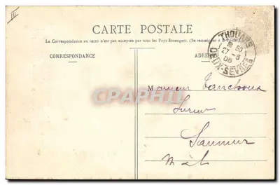 NO PAÍS DE THOUARS — Cena de vida local — Lib. Vve Delabarre, n°6 — Verso