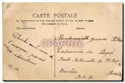 Deux cochons caricaturés — scène humoristique — éditeur inconnu, n° 696 — Verso