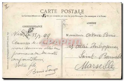 Sainte-Croix - Nova Sala de Jogo — Editor: Giletta, Nice — Verso