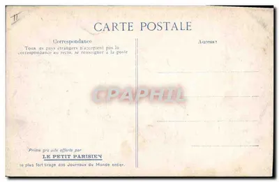 Monte-Carlo — Große Spielhalle — Verlag: Le Petit Parisien — Rückseite