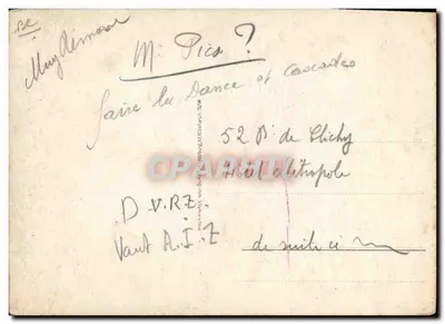Corvey Bros — Companhia de Variedades — Adelin, n° 63980 — Verso