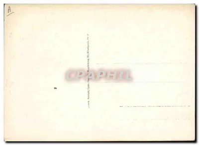 Trzej tancerze — scena spektaklu — wydawca Anstalt, Gehr, Mangleburg, Kl. Rostockstr. 15-16 — Rewers