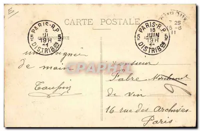 Orchestre Morvandeau — trois musiciens avec instruments — éditeur G. Gervais, Saullieu — Verso