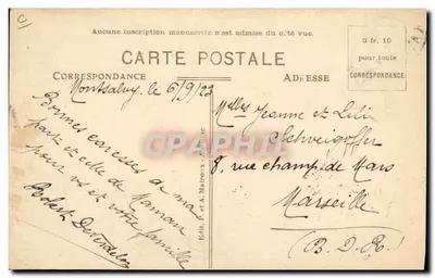 Um Cabraitaire — L'Auvergne 757 — Ed. P. e A. Malroux — Verso