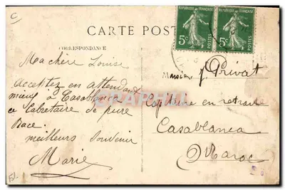 O Jogador de Musete — Cabrettaire — L.E. Auvergne, n°13 — Verso