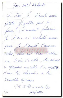 Gazela — cena natural — número de série não visível — Verso