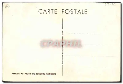 Philippe Pétain — portrait en uniforme — E. Destosse & Imp. Néogravure, Paris — Verso