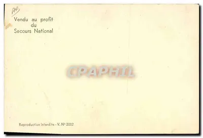 Philippe Pétain — Declaração de Devotamento — V.N° 2002 — Verso