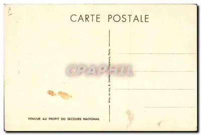 Philippe Pétain — « J'ai été avec vous dans les jours glorieux. Je reste avec vous dans les jours sombres. » — Editor não visível, número de série não visível — Verso