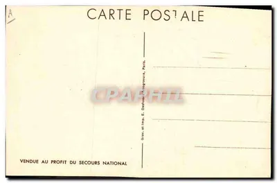 Philippe Pétain — portret wojskowy — Grav. i Druk. E. Dativos, Paryż, nr A — Rewers