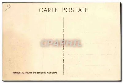 Philippe Pétain — retrato militar — gravura e impressão E. Desloges, Paris — Verso
