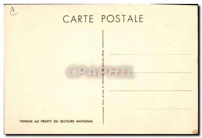 Philippe Pétain — Retrato militar — Gravura E. Destosse, Paris — Verso