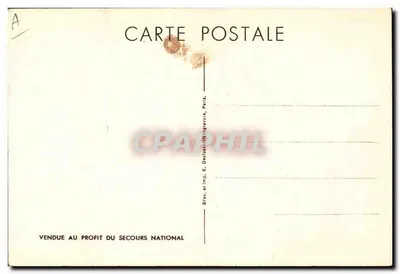 Philippe Pétain — retrato militar — gravura e impressão E. Delossi-Néogravure, Paris — Verso